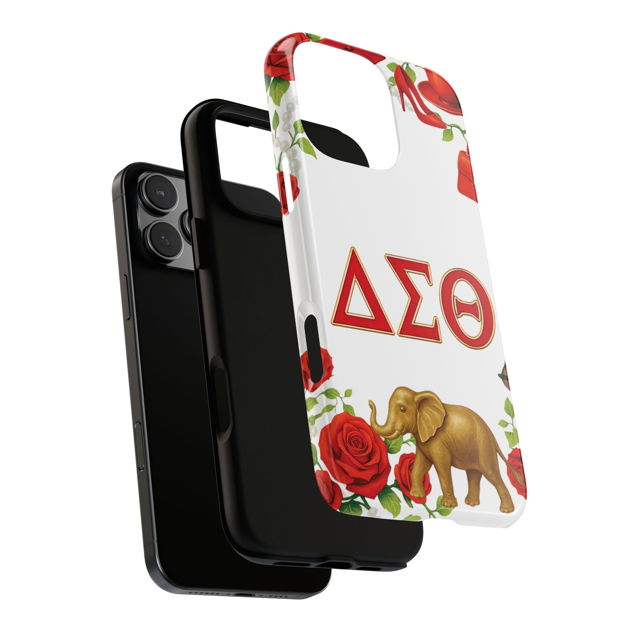 Delta Sigma Theta Inspired Elephant Rose Phone Case