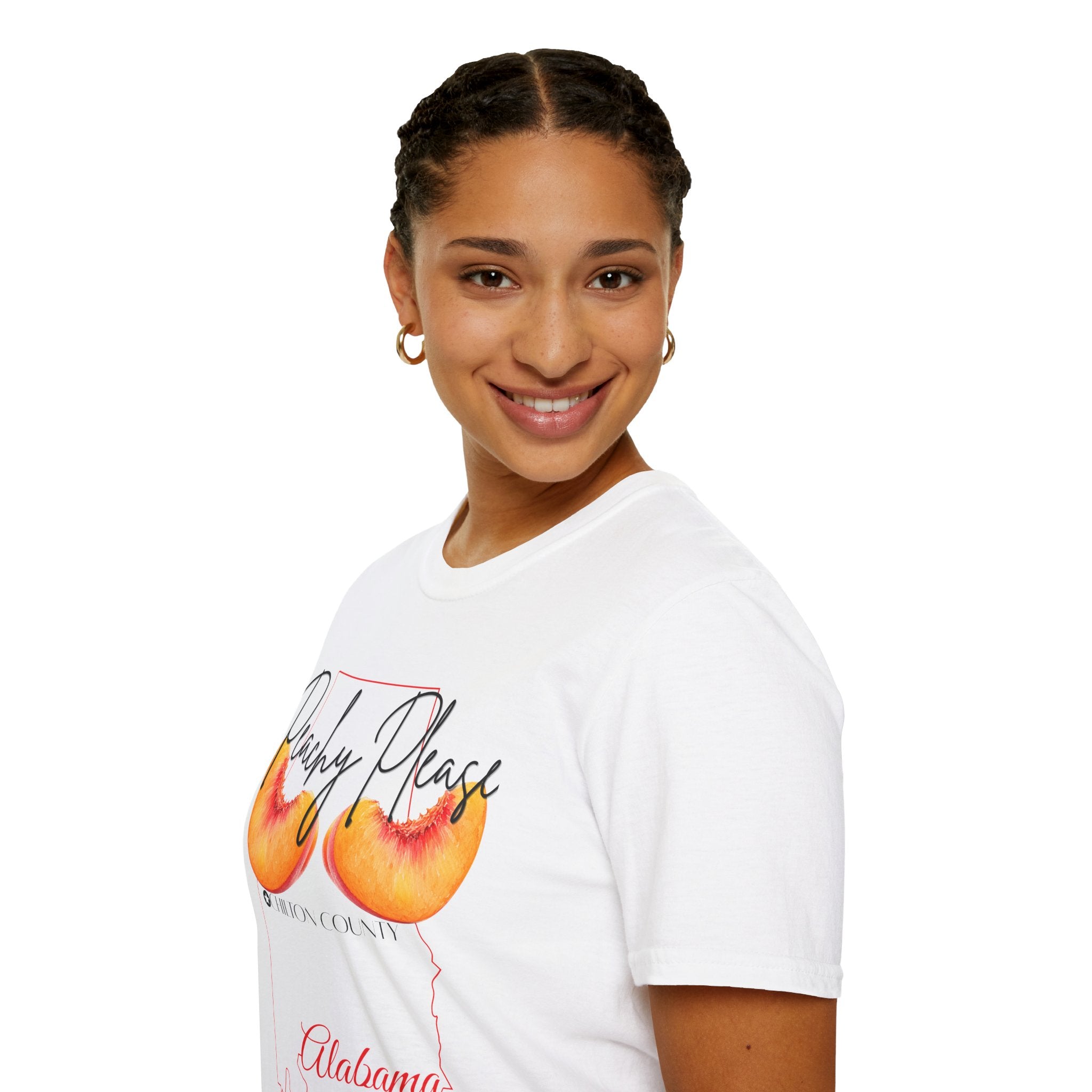 Peachy Please Chilton County T-Shirt | Southern Peach Graphic Tee | Cute Alabama State Shirt