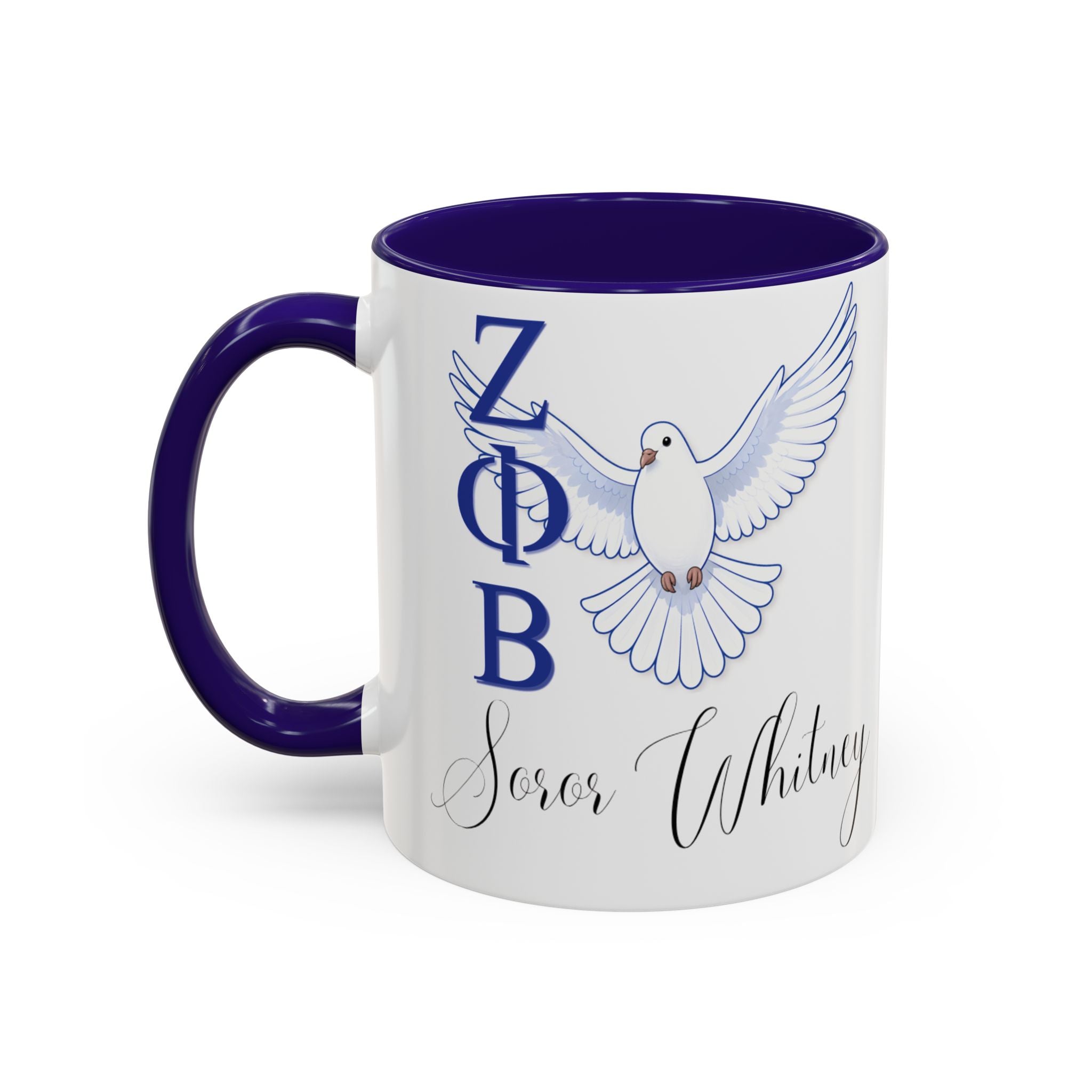 Personalized Zeta Phi Beta Inspired Dove Mug
