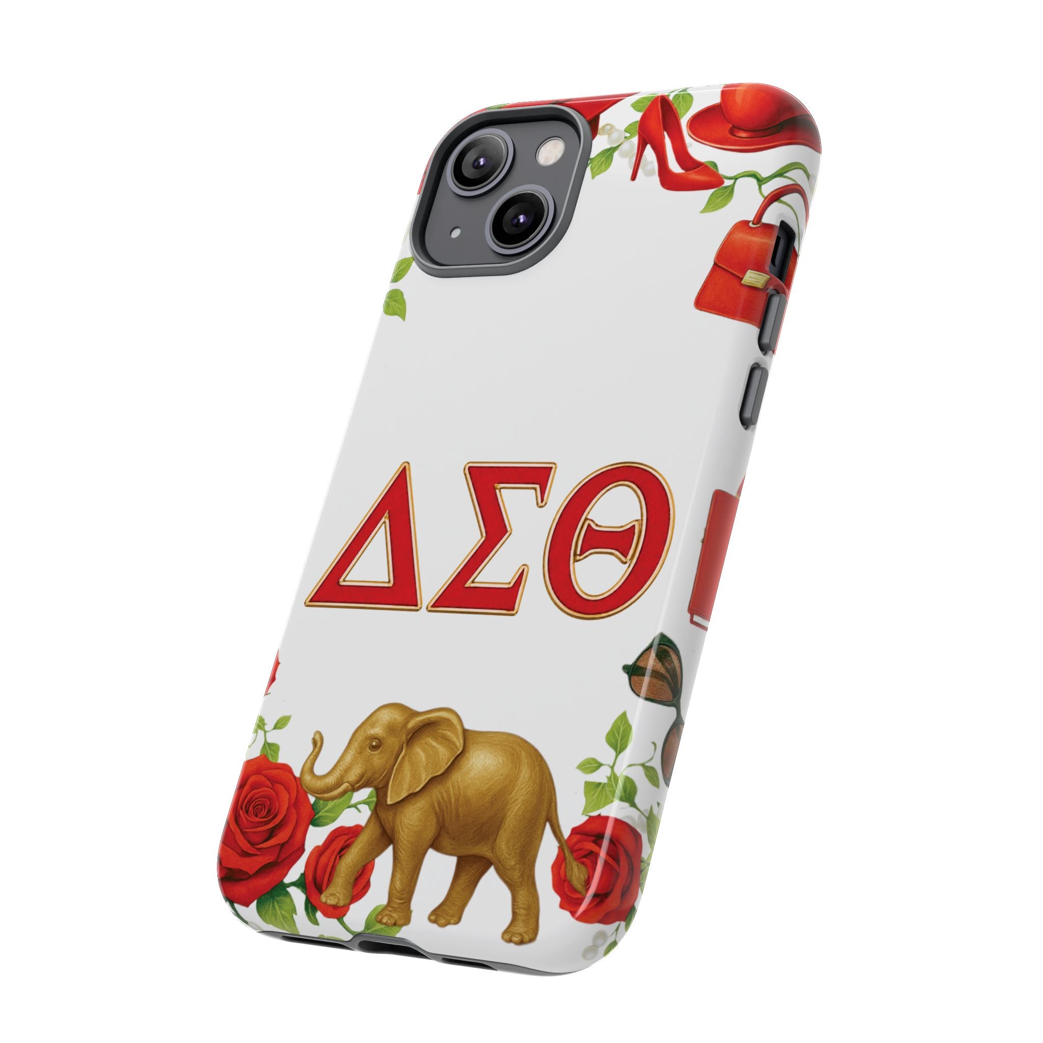 Delta Sigma Theta Inspired Elephant Rose Phone Case