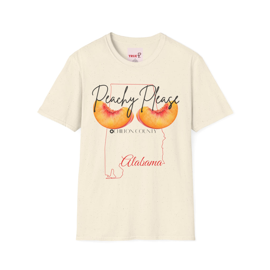 Peachy Please Chilton County T-Shirt | Southern Peach Graphic Tee | Cute Alabama State Shirt
