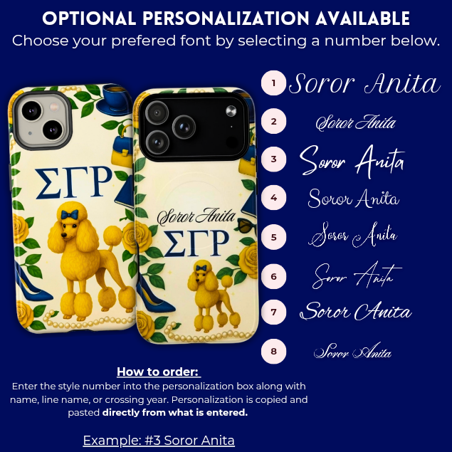 Personalized Sigma Gamma Rho Phone Case