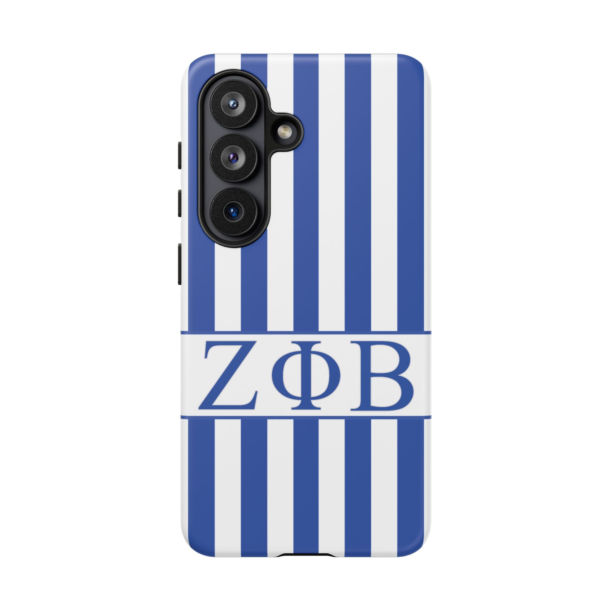 Zeta Inspired Blue & White Stripe Phone Case