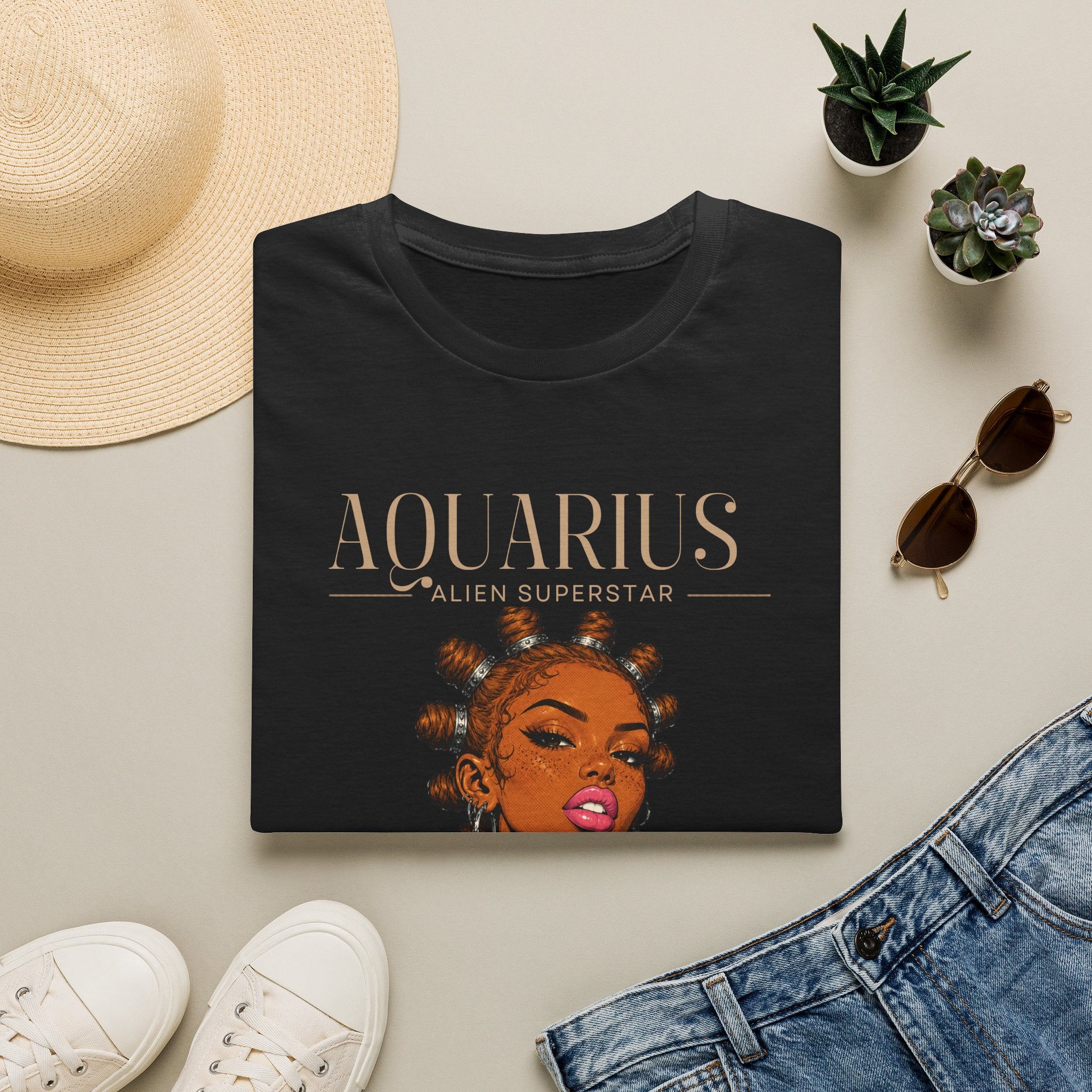 Aquarius Zodiac Shirt for Women
