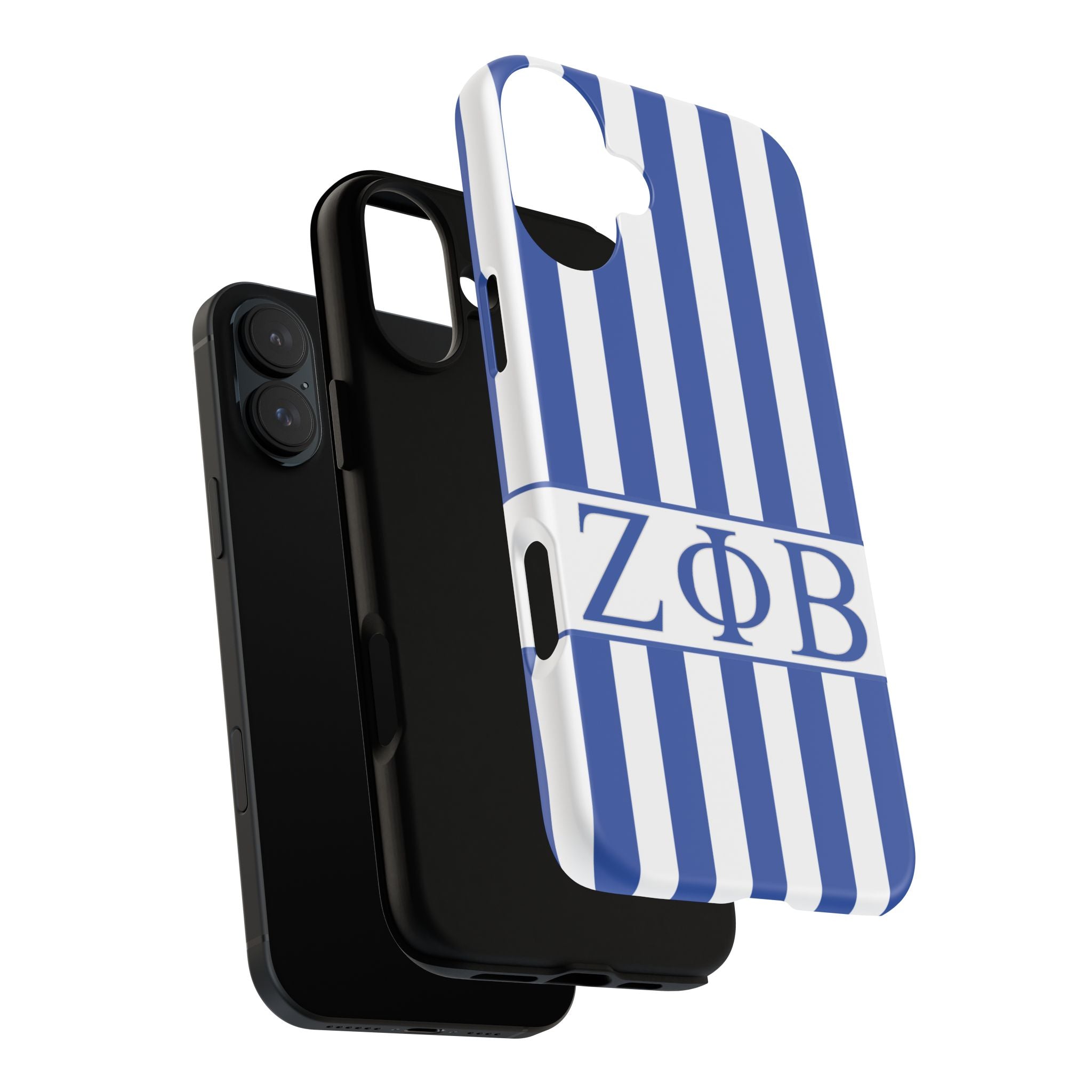 Zeta Inspired Blue & White Stripe Phone Case