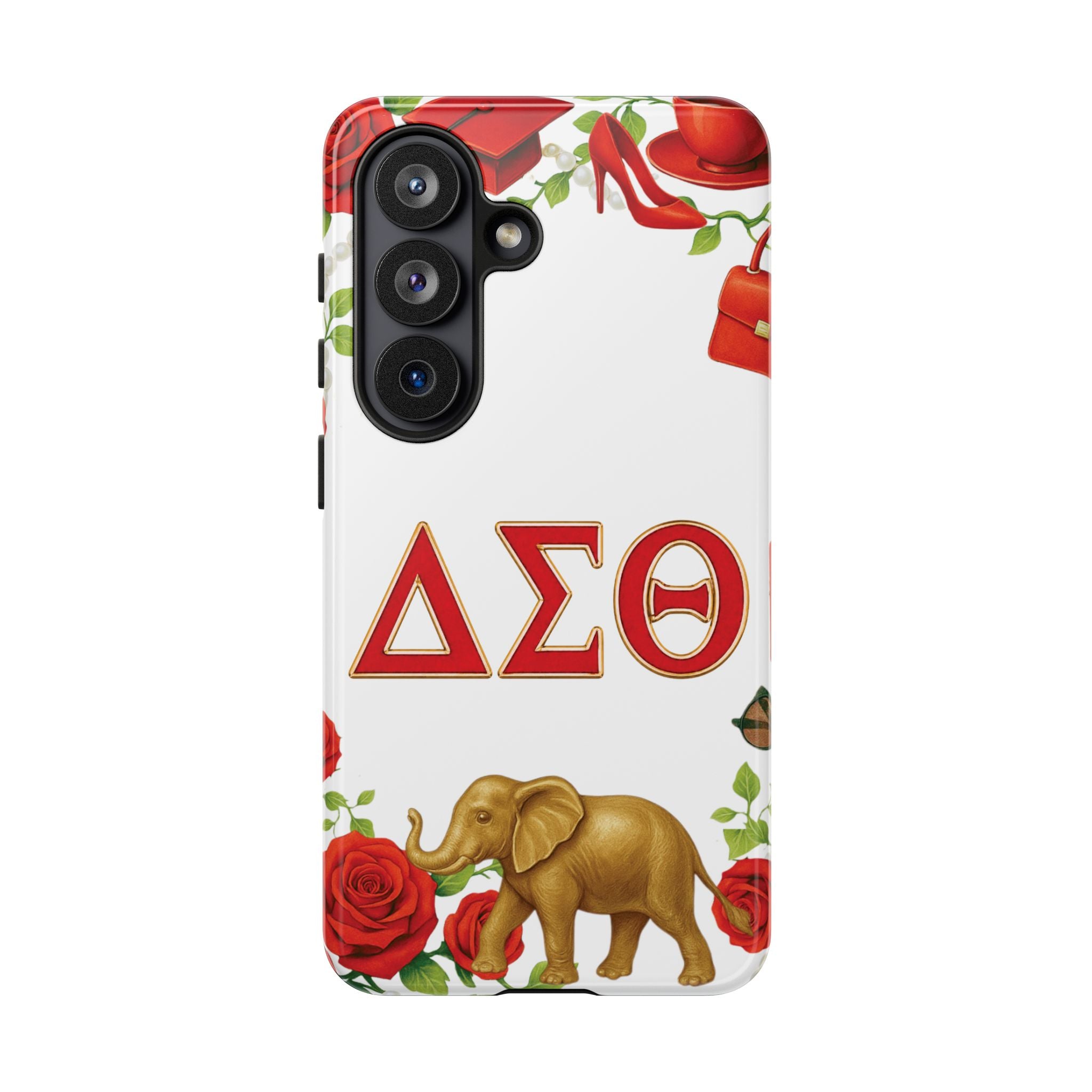 Delta Sigma Theta Inspired Elephant Rose Phone Case