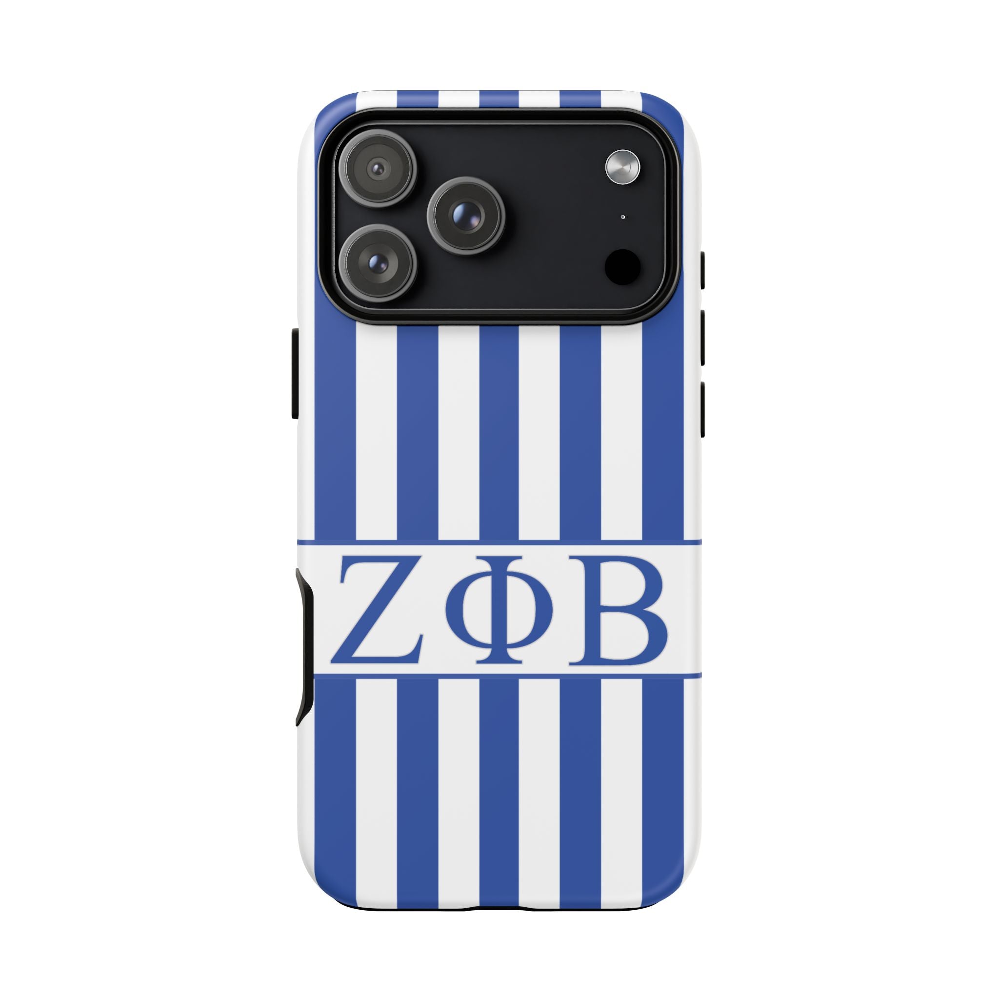 Zeta Inspired Blue & White Stripe Phone Case