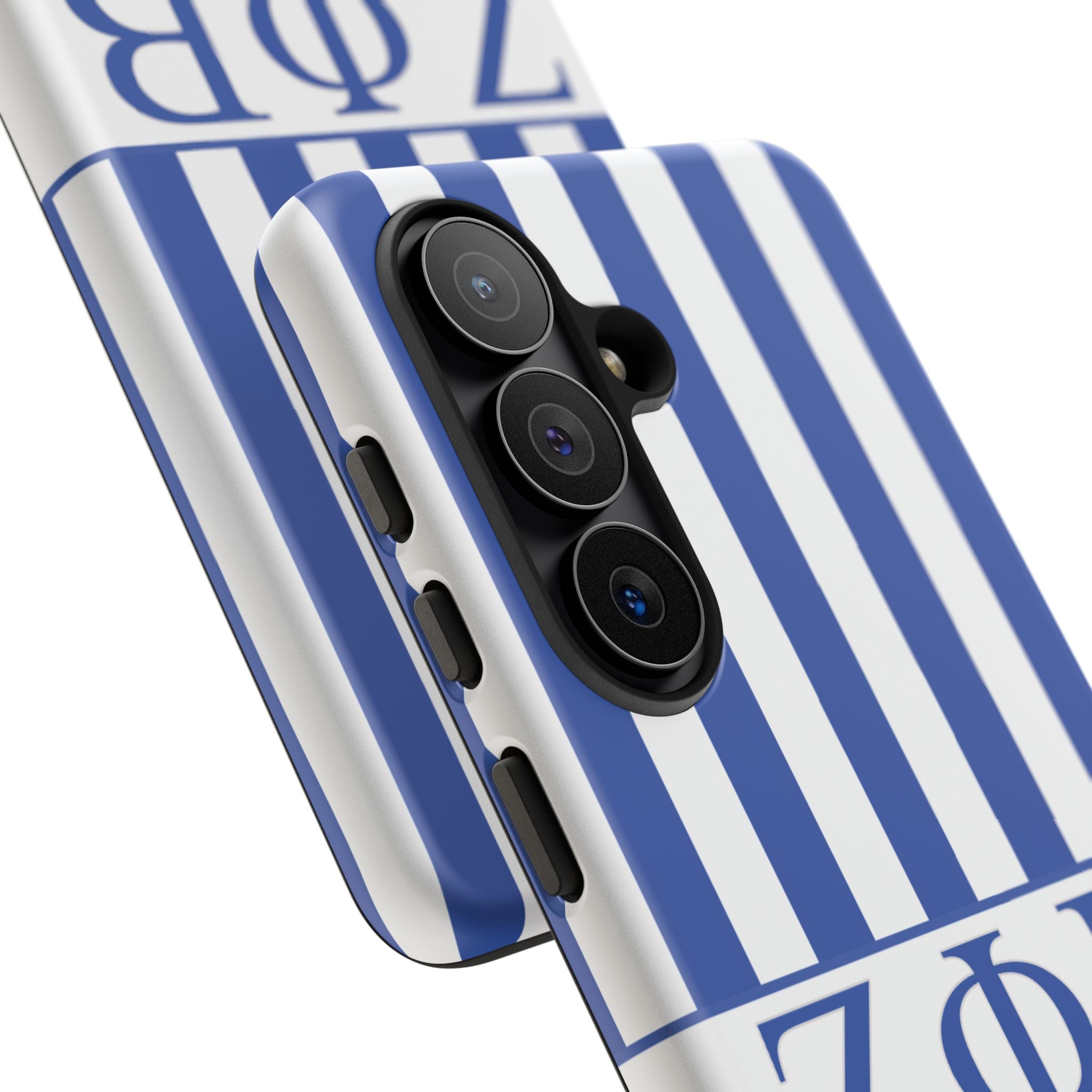 Zeta Inspired Blue & White Stripe Phone Case