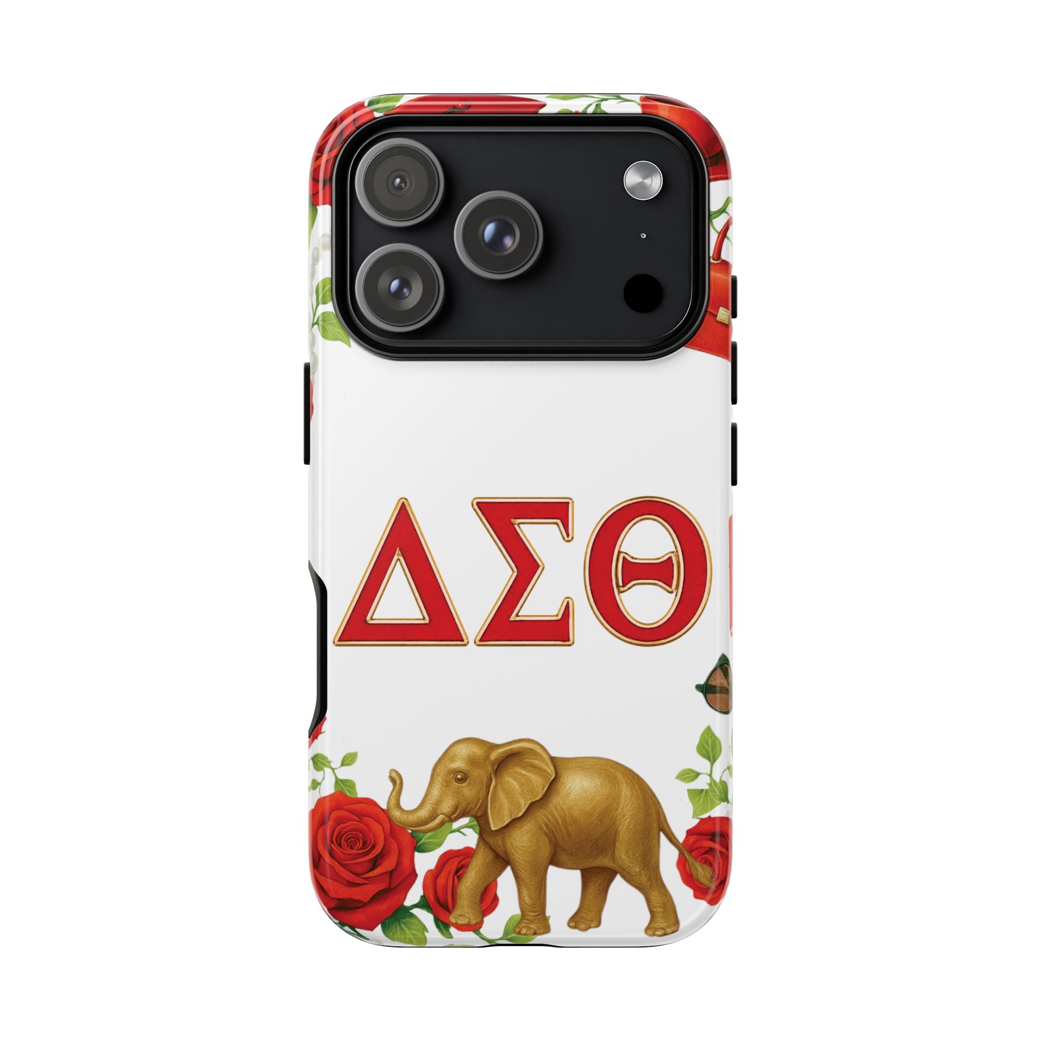 Delta Sigma Theta Inspired Elephant Rose Phone Case