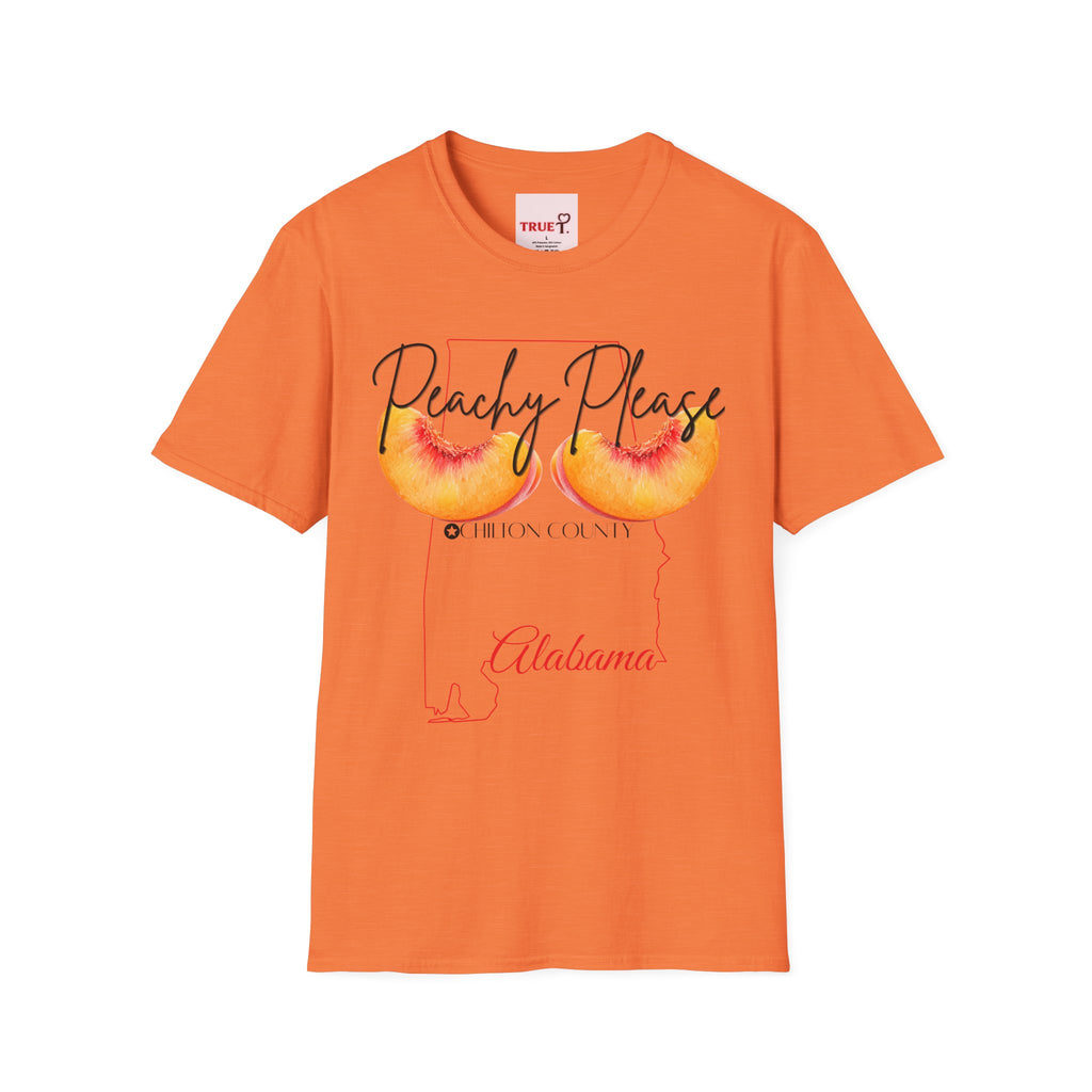 Peachy Please Chilton County T-Shirt | Southern Peach Graphic Tee | Cute Alabama State Shirt
