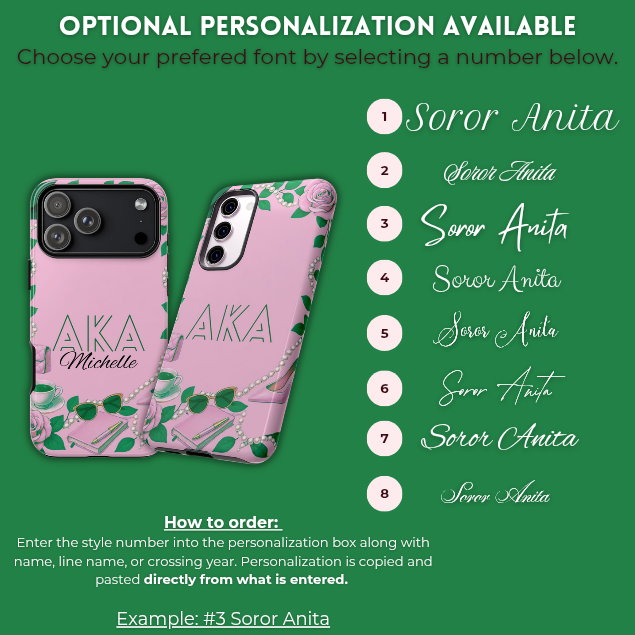 Personalized AKA Phone Case