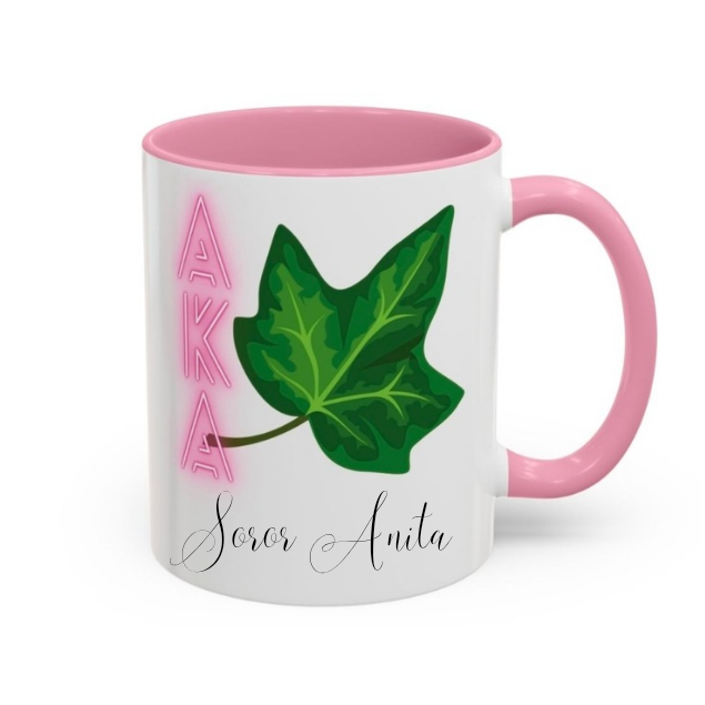 Personalized Alpha Kappa Alpha Ivy Leaf Mug